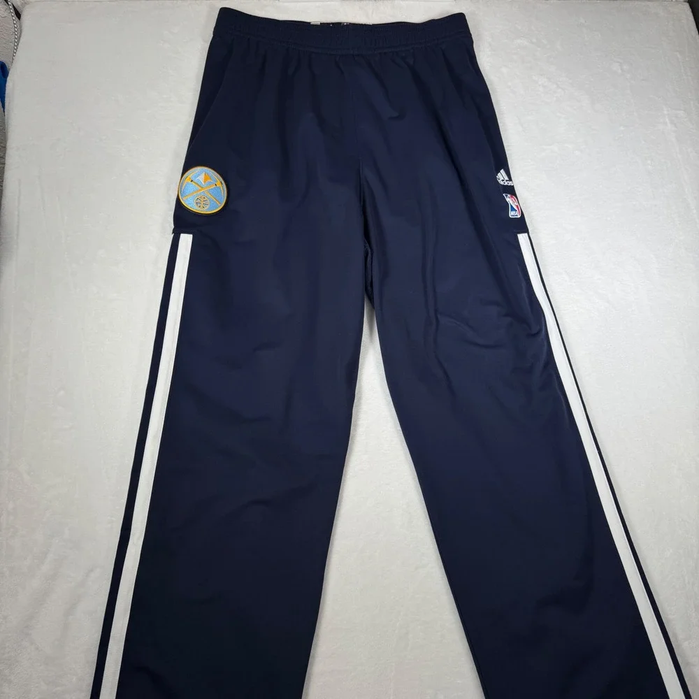 Adidas Denver Nuggets Snap Warmup Pants Navy 3XL‎ Tall +2 Flaw | Mens 3XLT Lot 2
